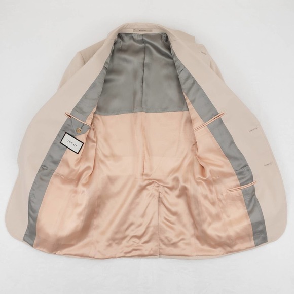 GUCCI Formal Jacket and Pants Cotton Men's 46 Beige - Picture 6 of 15